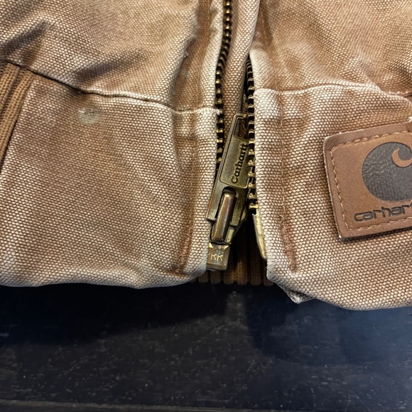 VTG Carhartt Jacket Mens Medium J14 BRN Synovex Choice in brown HTF western coat - Picture 14 of 16